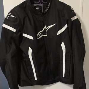 Alpinestars Black and White Riding Jacket